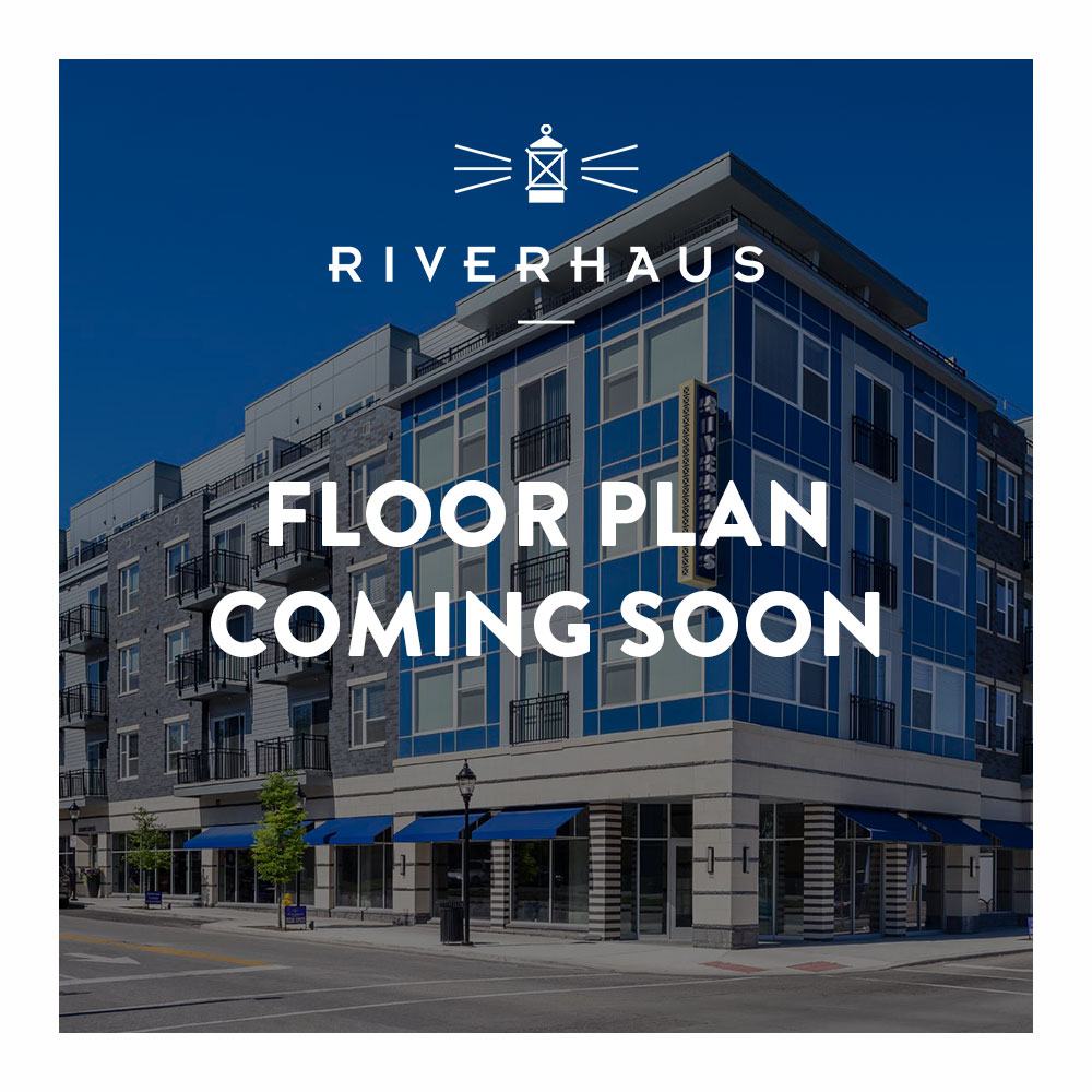 Rendering of the C10 floor plan with 2 bedroom[s] and 2 bathroom[s] at RiverHaus